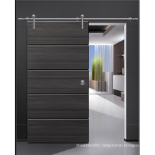 Shine Black Modern Design MDF Wood Door, Solid Wood Sliding Door